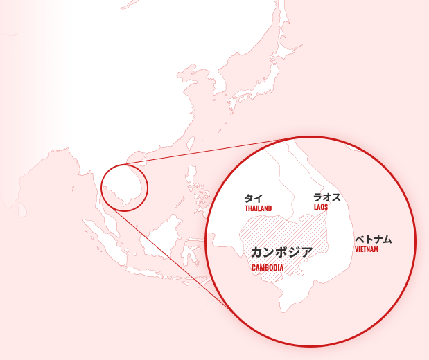 地図：カンボジア